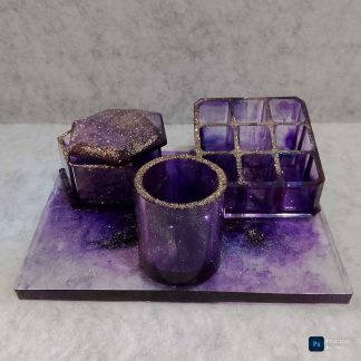 Conjunto 4 piezas de resina epoxi