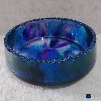 Bowl artesanal de resina epoxi