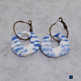 Pendientes artesanales de arcilla polimérica
