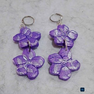 Pendientes artesanales de arcilla polimérica