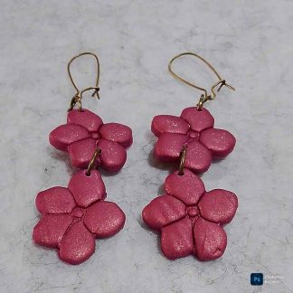 Pendientes artesanales de arcilla polimérica