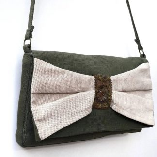 Bolso de tela verde