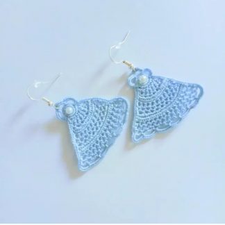 Pendientes de crochet Lucea en azul