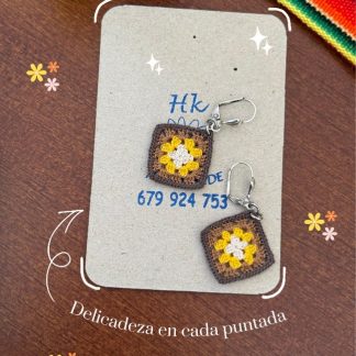 Pendientes Granny Marrón