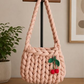 Bolso Puff Cherry