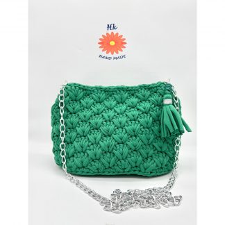 Bolso de trapillo Verde Esmeralda