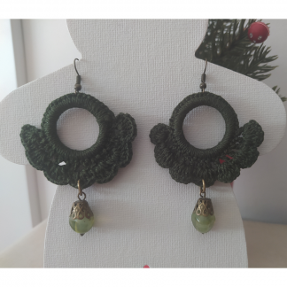 Pendientes colección FERIA - "Verde oliva"