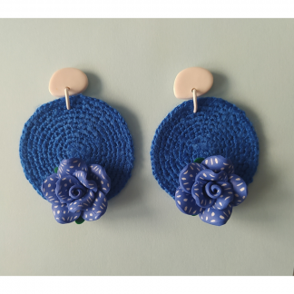 ArteLovers regalos hechos a mano por mujeres artesanas · · Tienda de para ArteLovers Market Pendientes colección FERIA - "Azules de verano"