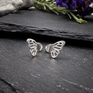 PENDIENTES ALAS DE MARIPOSA DE PLATA, ALAS MINI DE MARIPOSAS, MILAGRO ROUSSE